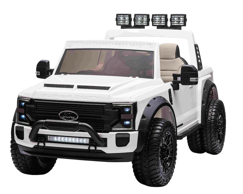 White Ride On Ford Super Duty Ride on White – iProActive®